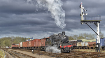 Картинка техника паровозы паровоз дорога железная