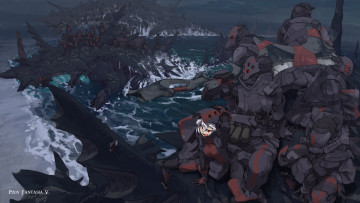 Картинка аниме pixiv+fantasia девушка арт masariro монстры pixiv fantasia