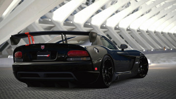 обоя dodge viper acr, автомобили, 3д, спорткар