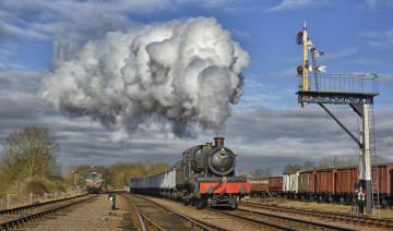 Картинка техника паровозы дорога железная паровоз