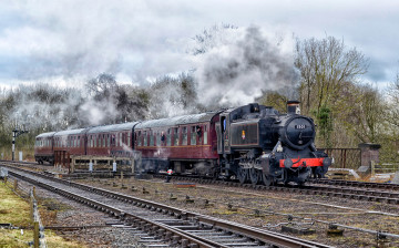 Картинка техника паровозы паровоз дорога железная