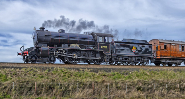 Обои картинки фото техника, паровозы, дорога, железная, паровоз