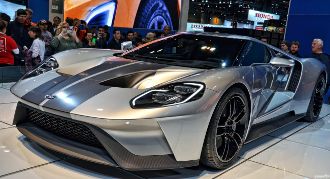 Обои картинки фото 2016 ford gt, автомобили, выставки и уличные фото, спорткар
