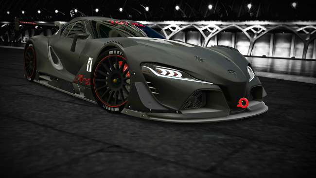 Обои картинки фото toyota ft-1 r, автомобили, 3д, спорткар