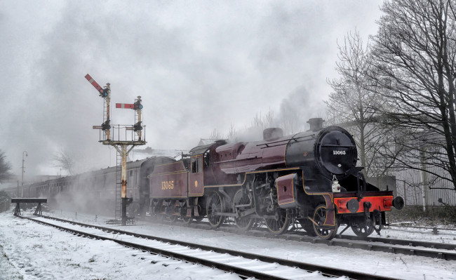 Обои картинки фото техника, паровозы, железная, дорога, паровоз