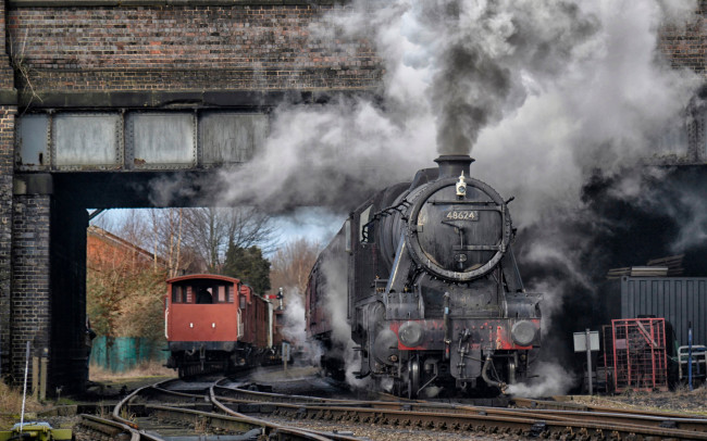 Обои картинки фото техника, паровозы, железная, дорога, паровоз