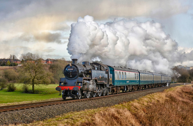 Обои картинки фото техника, паровозы, железная, дорога, паровоз