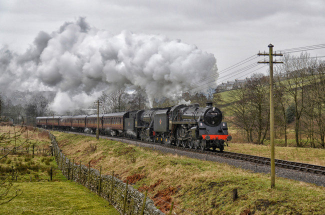 Обои картинки фото техника, паровозы, железная, паровоз, дорога