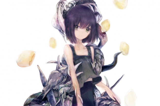 Обои картинки фото аниме, unknown,  другое, печенье, kazuka, арт, девушка