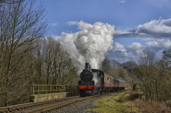 Обои картинки фото техника, паровозы, железная, дорога, паровоз