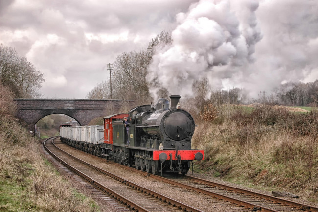 Обои картинки фото техника, паровозы, железная, дорога, паровоз