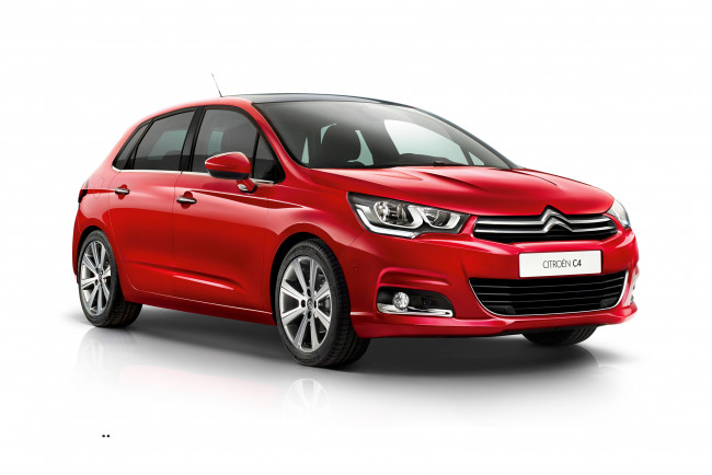 Обои картинки фото 2015 citroen c4, автомобили, citroen, красный, металлик