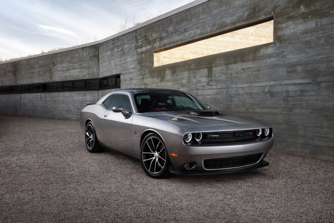 Обои картинки фото 2015 dodge challenger shaker, автомобили, dodge, тюнинг, серый, challenger