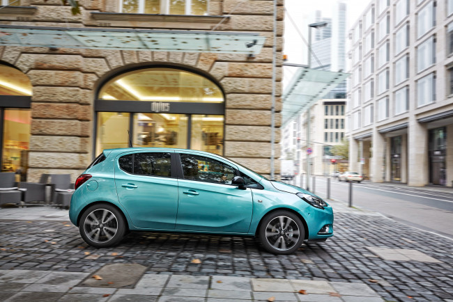 Обои картинки фото автомобили, opel, 5-door, color, edition, corsa, e, 2014г