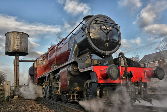 Обои картинки фото техника, паровозы, железная, дорога, паровоз