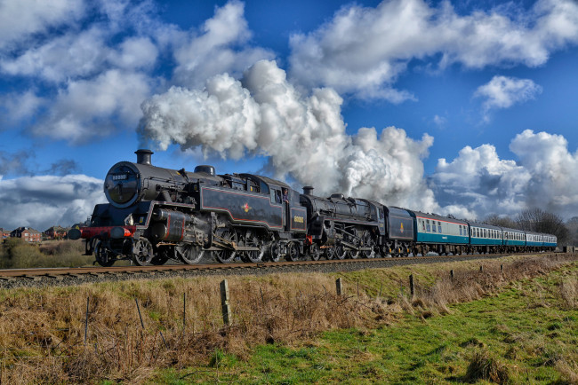 Обои картинки фото техника, паровозы, железная, дорога, паровоз