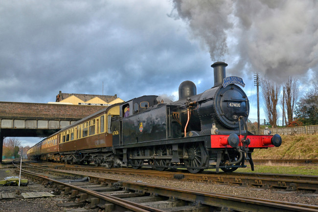 Обои картинки фото техника, паровозы, железная, дорога, паровоз