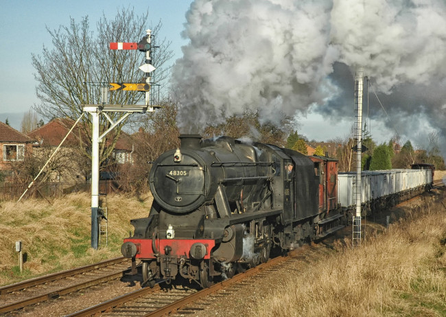 Обои картинки фото техника, паровозы, железная, дорога, паровоз