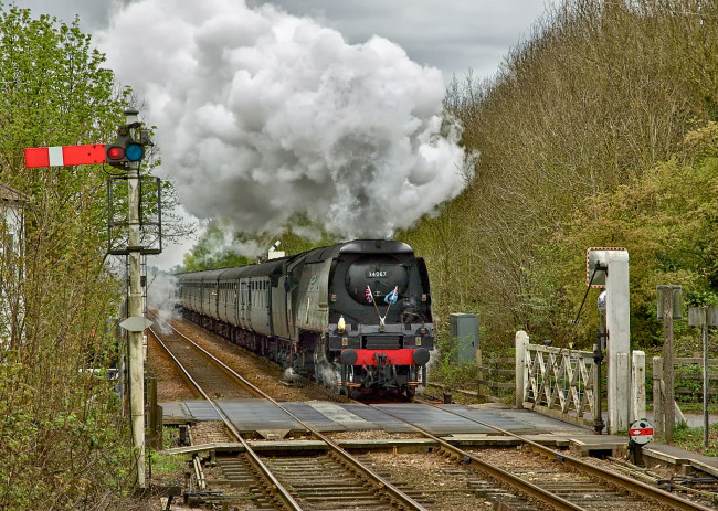 Обои картинки фото техника, паровозы, железная, дорога, паровоз