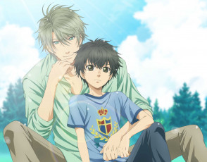 Картинка аниме super+lovers super lovers парни