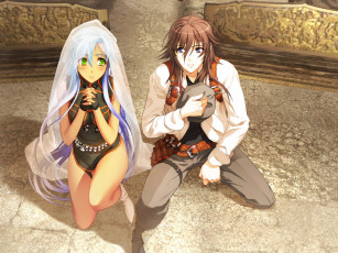 Картинка ugetsu+hakua аниме ugetsu+hakua+ artbook парень девушка