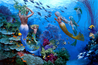 обоя фэнтези, русалки