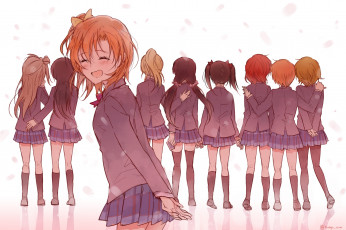 Картинка аниме love+live +school+idol+project девочки арт