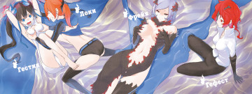 Картинка аниме danmachi богини гестия девушки