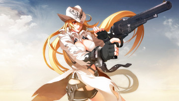 Картинка ugetsu+hakua аниме ugetsu+hakua+ artbook пистолет оружие девушка