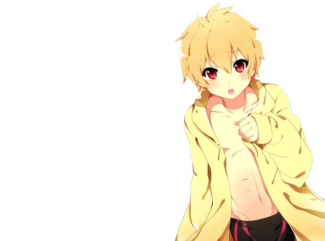 Обои картинки фото аниме, free, мальчик, взгляд