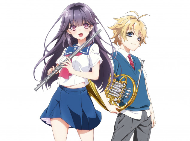 Обои картинки фото аниме, haruchika, kamijou, haruta, homura, chika