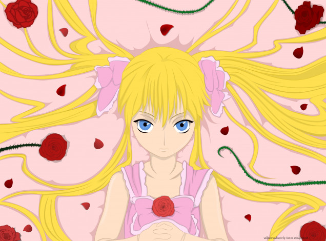 Обои картинки фото аниме, rozen maiden, фон, взгляд, девушка