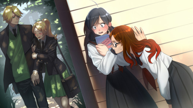 Обои картинки фото аниме, unknown,  другое, alya, cesaire, adrien, agreste, miraculous, ladybug, aconitea, tagme, character, marinette, dupain-cheng