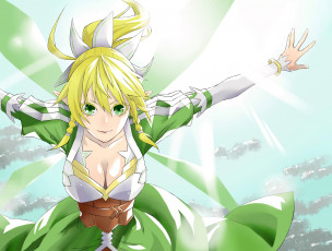 Картинка аниме sword+art+online девушка взгляд фон