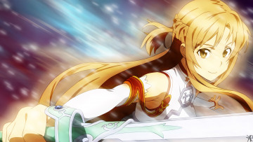 Картинка аниме sword+art+online фон взгляд девушка