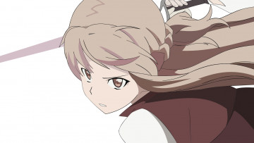 Картинка аниме sword+art+online взгляд девушка фон