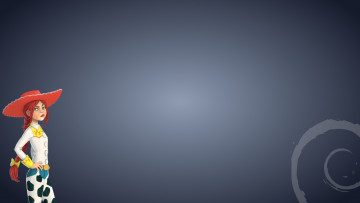 Картинка компьютеры debian фон логотип
