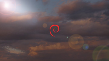 Картинка компьютеры debian фон логотип