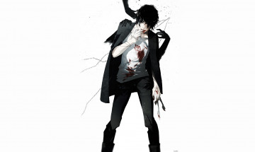 Картинка аниме оружие +техника +технологии парень