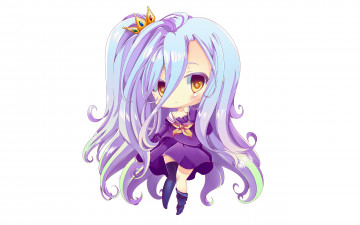 Картинка аниме no+game+no+life фон взгляд девушка