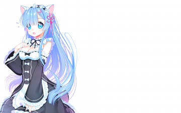 Картинка аниме re +zero+kara+hajimeru+isekai+seikatsu девушка взгляд фон