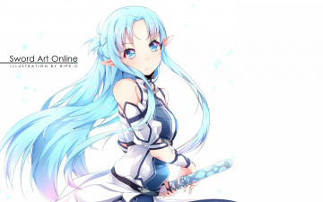 Картинка аниме sword+art+online фон взгляд девушка