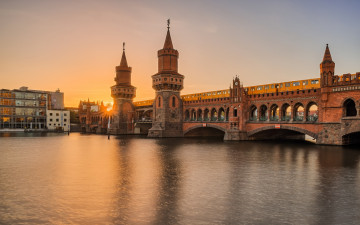 Картинка города -+мосты мост река