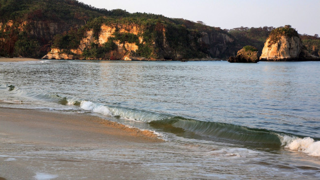 Обои картинки фото природа, побережье, скалы, волны