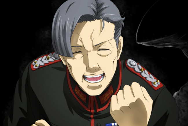 Обои картинки фото аниме, youjo senki, soldier, manga, medal, germany, man, seifuku, asian, military, asiatic, oriental, powerful, official, angry, anime, youjo, senki