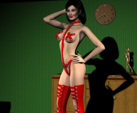 Картинка 3д+графика люди+ people фон взгляд девушка