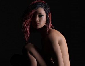 Картинка 3д+графика люди+ people фон взгляд девушка