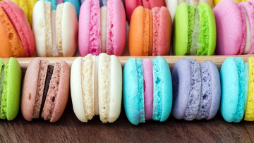 Картинка еда макаруны лакомство ассорти