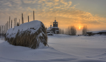Картинка города -+пейзажи деревня церковь остров архангельская область