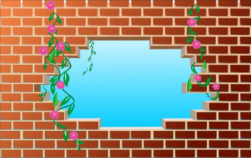 Картинка векторная+графика цветы+ flowers стена фон цветы